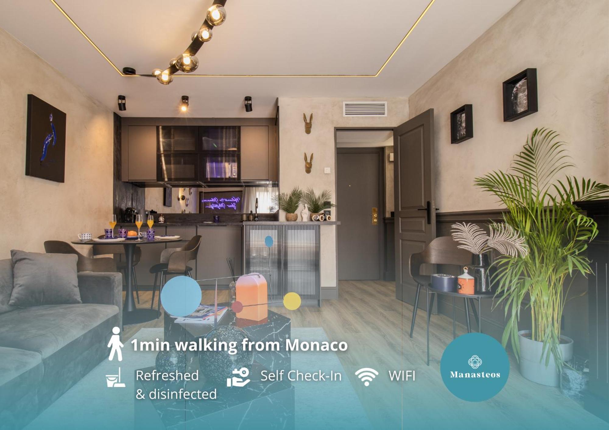 Апартаменты Frontiere Monaco - Hypercentre - Bx Босолей Экстерьер фото